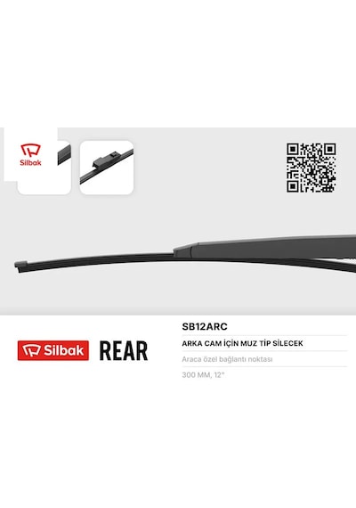 Silecek Süpürgesi Arka Muz Tipi 300mm Vw Polo 7 06/17 Sılbak