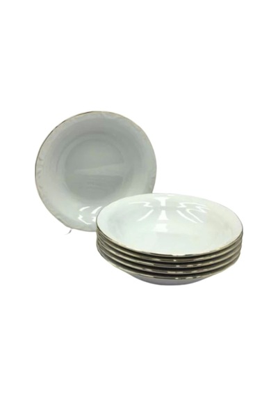 Porland A10047 Jade Altın Çukur Tabak 19 Cm 6 Lı