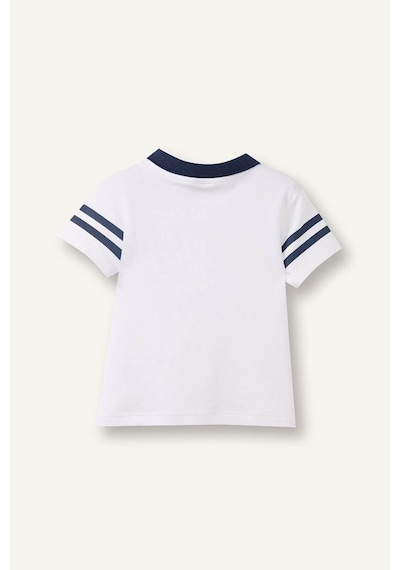 Defacto Oversıze Kısa Kollu Polo Tişört Erkek Bebek G7483a526smwt34 Beyaz-wt34