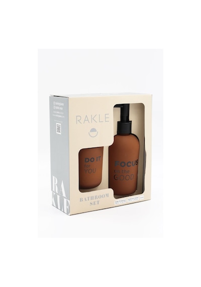 Rakle Serenity Sıvı Sabunluk Ve Diş Fırçalık Seti Kiremit