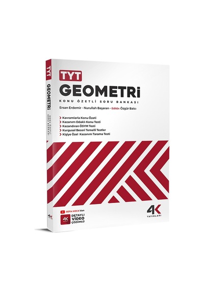 4k 2026 Tyt Geometri Konu Özetli Soru Bankası