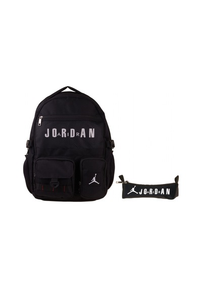 Jordan Air Brooklyn Black Siyah İkili Sırt Çantası Ve Kalemlik Seti - Erkek Çocuk - Setja-q3180c