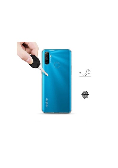 Realme C3 Kılıf Zore Şeffaf Ince Ve Esnek Süper Silikon Kılıf Renksiz