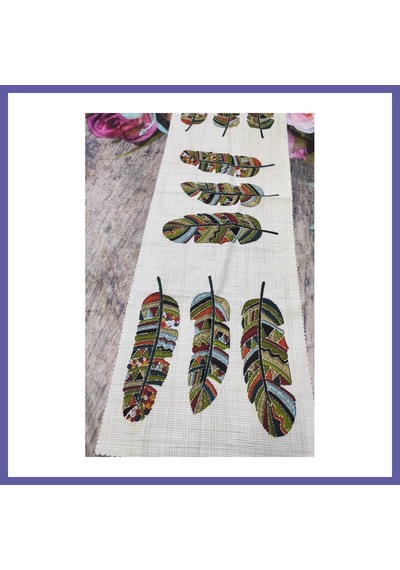 Bezos Dijital Baskılı Runner 40x140cm Nıda Çok Renkli
