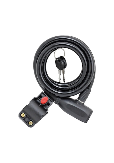 Umt Bisiklet Kilit Halat Anahtarlı 12x1500 Braket Hc-83105 Siyah Klt-112 Çok Renkli