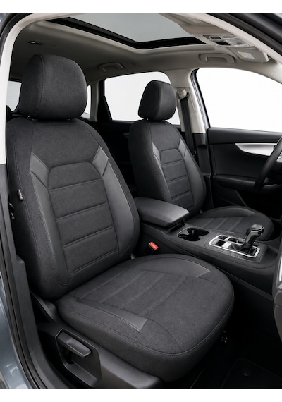 Dacia Sandero Stepway 2012-2025 Uyumlu Premium Tay Tüyü Oto Koltuk Kılıfı Airbag Uyumlu 2+1 Fermuarlı Kolçak Uyumlu 68984039