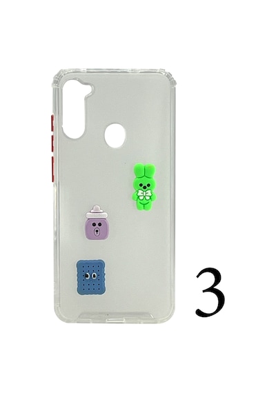 Nettech Samsung Galaxy A11 Uyumlu Maskot Seri Arka Koruma Kılıf - Şeffaf Şeffaf