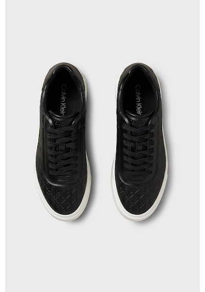 Calvin Klein Logolu Sneaker Ayakkabı Erkek Ayakkabı Hm0hm02132 00w Siyah-ekru