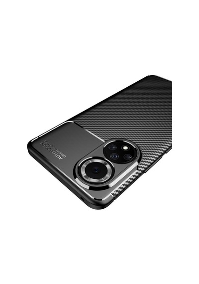 Huawei Honor 50 Kılıf Karbon Silikon Case Kapak