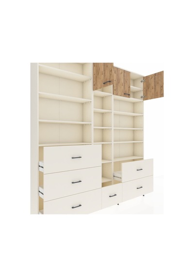 Arges Dolap 17 Raflı 6 Çekmeceli 3 Kapaklı 220x30x243 Aytaşı-çam/aytaşı Atlas Çam/aytası Arges Dolap 17 Raflı 6 Çekmeceli 3 Kapaklı 220x30x243 Aytaşı-çam/aytaşı Atlas Çam/aytası