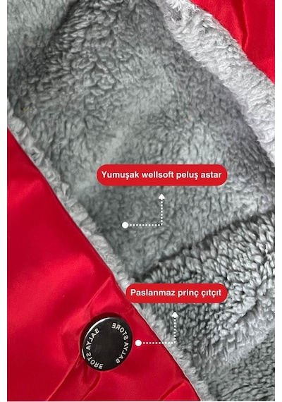 Köpek Mont - Red Design Su Geçirmez Köpek Yağmurluğu, Küçük Irk Köpek Kıyafeti
