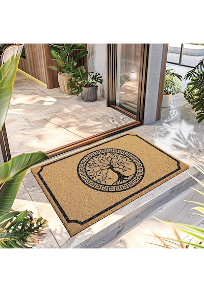 Paspas Hayat Ağacı Desenli Kapı Önü Paspası 40 X 60 Cm Diğer