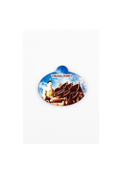 Tayland Buda Temalı Oval Magnet
