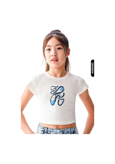 Xo Kids Dijital Baskılı Kristal Taş Baskılı T-kollu Slim Fitli Kız Çocuk Tişört 8-14 36435 Ekru Xo Kids Dijital Baskılı Kristal Taş Baskılı T-kollu Slim Fitli Kız Çocuk Tişört 8-14 36435 Ekru