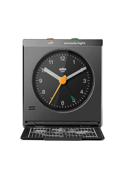 Braun Bc05b Quartz Siyah Analog Alarmlı 72x78x30 Mm Masa Saati