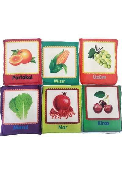 Birlik Oyuncak Babycim Eğitici Meyveler & Sebzeler Soft Kartları