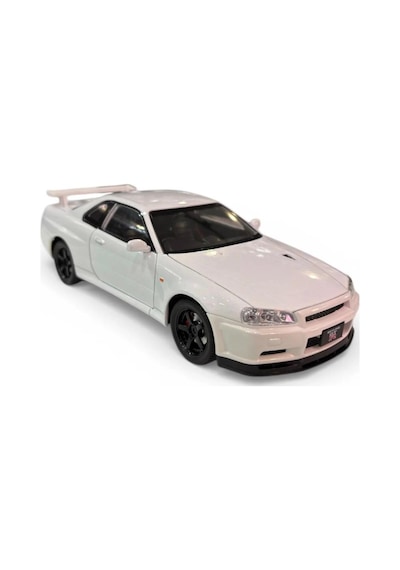 Hobiez World Orjinal 1:24 Lisanslı Nissan Skyline Gtr Kapıları Kaputu Açılabilir Model Oyuncak Araba Beyaz