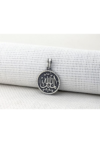 Mülki Allah Mülk Allah'ın Yazılı 925 Ayar Gümüş Kolye Ucu