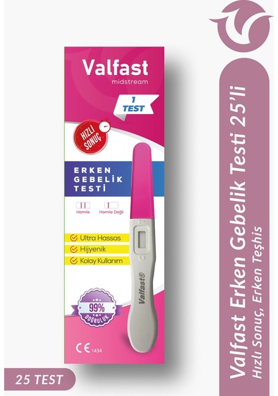 Erken Gebelik Testi 25'li Paket Gizli Gönderim