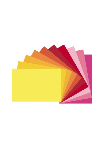 Construction Paper, Warm Assorted, 12" X 18", 50 Sheets