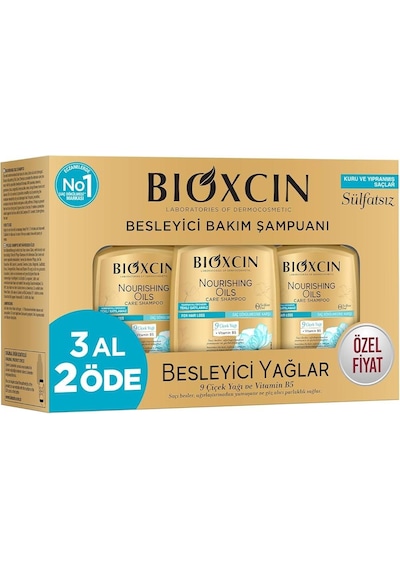 Bioxcin Kuru Ve Yıranmış Saçlar Sülfatsız 3 Lü Şampuan