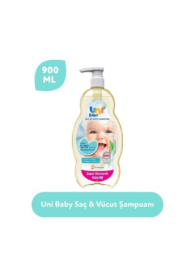 Saç Ve Vücut Şampuanı 900 Ml Açık Bej