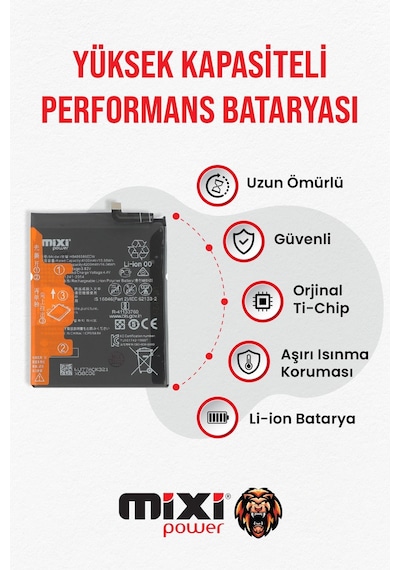 Huawei P40 Lite Uyumlu Tam Kapasite Batarya Tr Garantili
