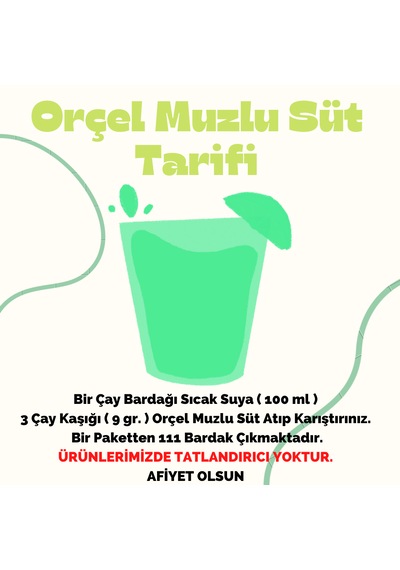 Orçel Muzlu Süt + Sıcak Çikolata + Salep 3 x 1 KG