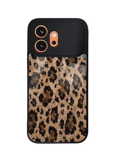 Honor 600 5g Kılıf Kamera Korumalı Desenli Zore Lusi Kapak - Kahve Leopar -