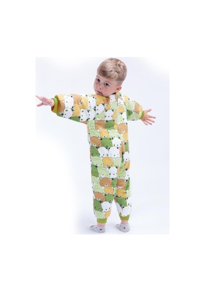 Babyhola 2-9 Yaş Kalın Elyaf Dolgulu 2.5 Tog Premium Kalite Çocuk Uyku Tulumu 23504 Yeşil