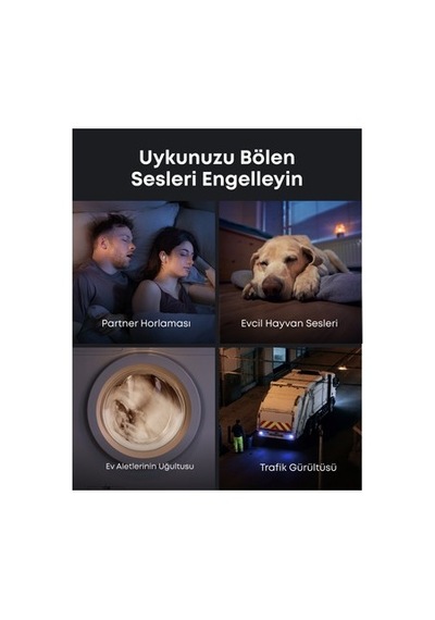 Uyku İçin Tasarlanmış Kulaklık, Aktif Gürültü Engelleme