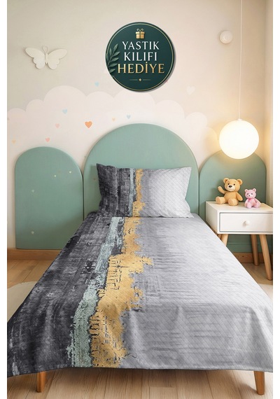 Modern Geometrik Gri Genç Odası Tek Kişilik Pike Takımı - Altın Bej 160x220 Cm Kapitone Yatak Örtüsü Kırık Kıyı Solgunluğu Modern Geometrik Gri Genç Odası Tek Kişilik Pike Takımı - Altın Bej 160x220 Cm Kapitone Yatak Örtüsü Kırık Kıyı Solgunluğu