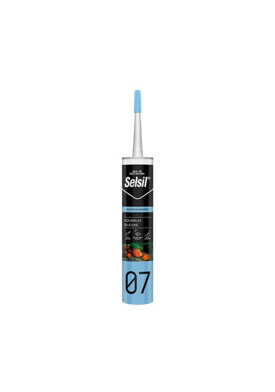 Selsil Antibakteriyel Akvaryum Silikonu Şeffaf 280 Ml