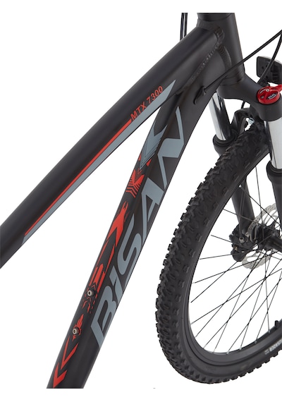 Mtx 7300 29 Jant 17" - 43 Cm Kadro Hd Dağ Bisikleti 3x8 Vites Mat Siyah - Kırmızı