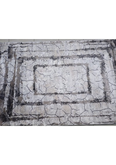 Diamond Halı 25019A Koyu Bej Model 150*220 Polip Leke Tutmaz Modern Çizgi