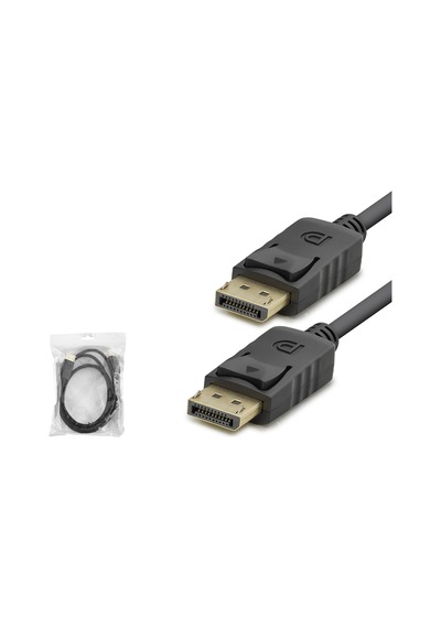 1.8 M Ölçülü Displayport Kablo 8k 60 Hz Siyah