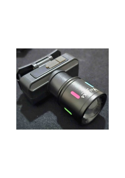 Mini Zoomlu Şarjlı Led Kafa Feneri Güçlü Beyaz Işıklı Ayarlanabilir Odaklı Usb Şarjlı Kamp Ve