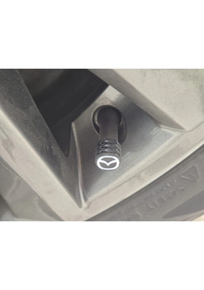 Mazda Sibop Kapağı , Mazda Araç Lastik Sibop Kapağı , Mazda Araç Tekerlek Sibop Kapağı - 4 Adet