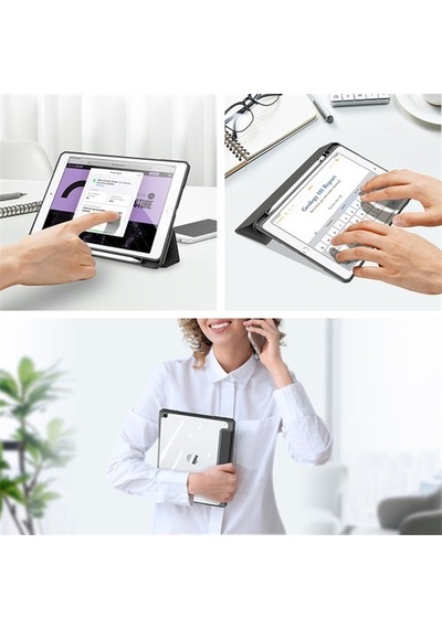 Dux Ducis Apple Uyumlu iPad 7-8 -9 10.2 (2019,2020,2021) Kılıf Kalem Bölmeli