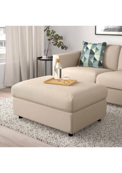 Ikea Bej Ferah Kanepe - Saklama Gözlü Puf