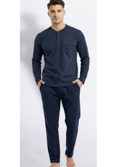 Erse %100 Pamuk Selanik Örme Uzun Kol Erkek Pijama Takımı Kışlık - 9097526090081 Lacivert Erse %100 Pamuk Selanik Örme Uzun Kol Erkek Pijama Takımı Kışlık - 9097526090081 Lacivert