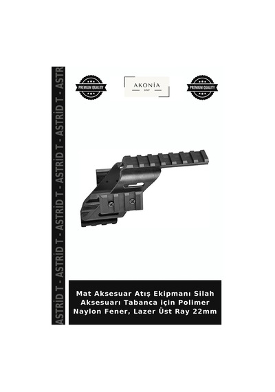 Mat Aksesuar Atış Ekipmanı Silah Aksesuarı Tabanca İçin Polimer Naylon Fener, Lazer Üst Ray 22mm