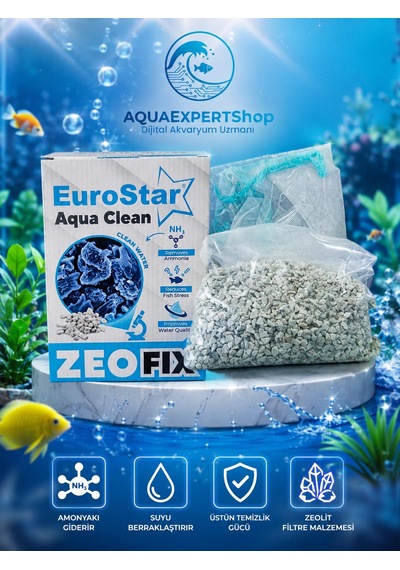Eurostar Amonyak Giderici Zeolite Filtre Malzemesi 500 Ml - File Hediyeli - Su Berraklaştırıcı - Üstün Temizlik Gücü