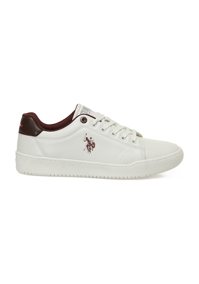 U.S. Polo Assn. U.s. Polo Assn. Palpı 5pr Beyaz Erkek Sneaker 000000000102032103 Beyaz-bordo