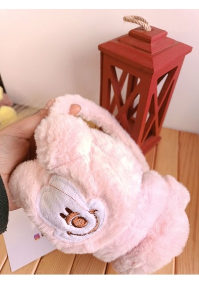 Minnie Mause Figürlü Peluş Kulaklık Taç - Pembe Çok Renkli