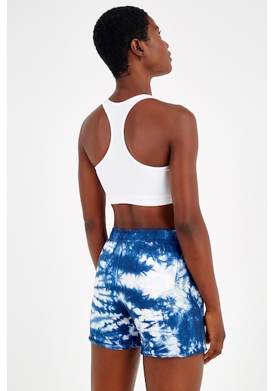 Maraton Sportswear Regular Kadın Şort Basic Saks Şort 19044-saks