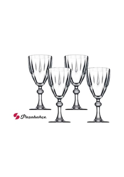 Paşabahçe Cam Paşabahçe Diamond Ayaklı Bardak 4Pcs Paşabahçe Diamond