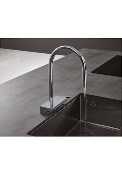 Hansgrohe Aquno Select M81 Tek Kollu Eviye Bataryası Satin Siyah