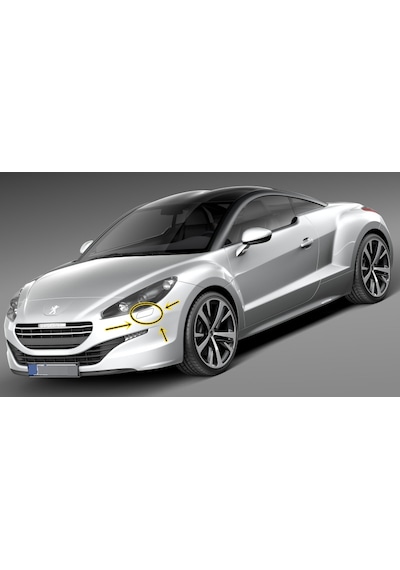 1609723080 Ön Tampon Far Yıkam Kapak Peugeot Rcz 2013-15