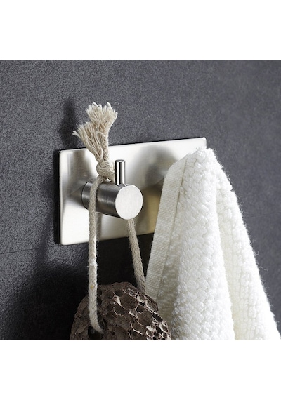 Deltahome Paslanmaz Çelik 2 Adet 2 Topuzlu Banyo Askısı Inox Metalik Deltahome Paslanmaz Çelik 2 Adet 2 Topuzlu Banyo Askısı Inox Metalik